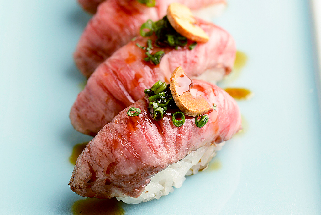 仙台牛炙り寿司