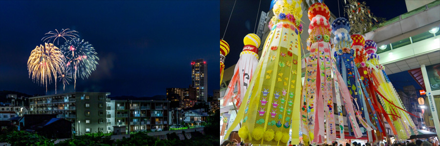 仙台七夕花火祭・仙台七夕まつり